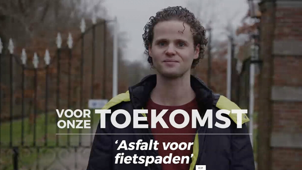 Filmopname van Aart Jan voor GroenLinks Westerkwartier
