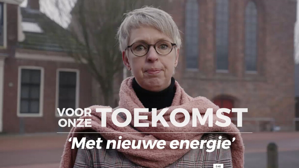 Filmopname van Annemiek voor GroenLinks Westerkwartier